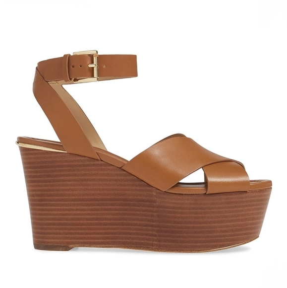 Michael Kors Abbott Mid Wedge Leather Acorn